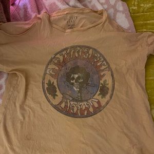 cold shoulder grateful dead tee